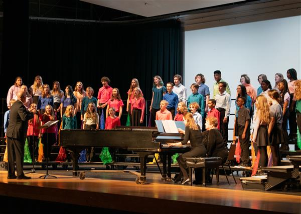 2023 All County Chorus Students Performing